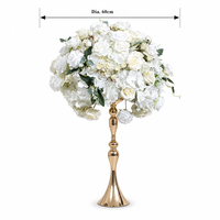Boule de fleurs artificielles pour centre de table de mariage, centre de table floral en soie de roses mélangées pour banquet, fête et décoration de table d'hôtel