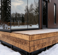 Maison Modulaire Préfabriquée, Serre Design, Toit à Panneaux Solaires, Panneau Sandwich Respirant, Cabine Mobile Économe en Énergie