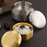 Bol en acier inoxydable 316 de qualité supérieure, écologique, style coréen, vaisselle, soupe, riz