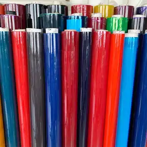 PVC Farbe transparent wasserdicht Handtasche Verpackungs material PVC farbige transparente farbige transparente PVC-Folie