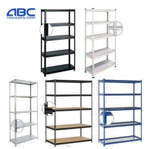 Étagères de <span class=keywords><strong>garage</strong></span> en acier galvanisé robustes à 5 niveaux sans boulons 180x90x40cm Étagères sans boulons revêtues de poudre - Product Image 6