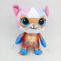 Super Kitty Team Crystal Super Soft Plush Toy Stuffed Animal Toys Blue Kitten Doll Children Toy Gift