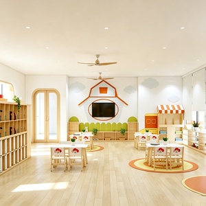 Décoration personnalisée pour maternelle, bibliothèque en bois pour centre d'apprentissage et de lecture en classe, idéale pour la décoration de magasin. - Product Image 1