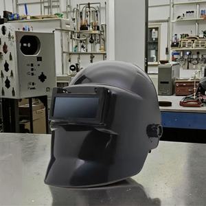 Casco de Soldador de Fibra de Vidrio con Visor Abatible y Protección Térmica, de Cuero Marrón, Personalizable, Venta al por Mayor Directa de Fábrica - Product Image 3