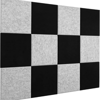Vente chaude Panneaux insonorisants en fibre de polyester absorbant le son Panneau mural en feutre Panneau acoustique absorbant le son 100% polyester