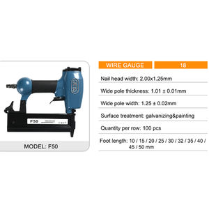 <span class=keywords><strong>Agrafeuse</strong></span>/<span class=keywords><strong>cloueuse</strong></span> pneumatique F50 10-50 mm <span class=keywords><strong>pour</strong></span> clous et agrafes, outils de travail <span class=keywords><strong>pour</strong></span> charpentier - Product Image 4