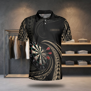 เสื้อยืดผู้ชายลำลองพิมพ์ลายปาเป้าโพลีนีเซียนแบบถัก แห้งเร็ว สั่งทำชื่อทีมได้ ราคาโรงงานขายส่ง - Product Image 3