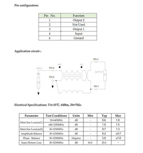 لفائف بالون 50ohm <span class=keywords><strong>75ohm</strong></span> smd rf <span class=keywords><strong>balun</strong></span> المحول - Product Image 6