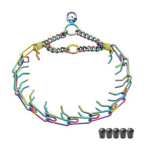 Collier de stimulation pour chien, en acier inoxydable, accessoire pour animaux de compagnie, chaînes noires réglables, en Chrome - Product Image 5