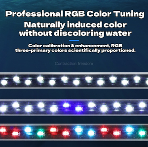 Factory Supply Glass LED Submersible <strong>Aquarium</strong> Light for Fish Tank 18cm To58cm Tri Color Switchable Eco-Friendly - Product Image 3