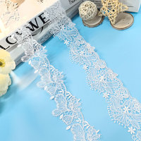 Stock d'usine, prix bas, accessoires de vêtements de maison élégants et sexy, dentelle soluble dans l'eau, garniture de robe de soirée