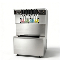 Machine à glace molle commerciale 7 saveurs, sur pied, 60-65 L/H, 220V, CE, approvisionnement direct usine