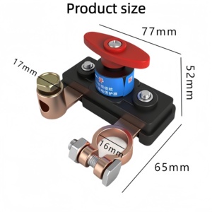 Interrupteur de déconnexion de batterie de voiture 12V 24V, interrupteur manuel de coupure pour camion, camping-car, <span class=keywords><strong>bateau</strong></span>, <span class=keywords><strong>remorque</strong></span>, protection contre les fuites - Product Image 2