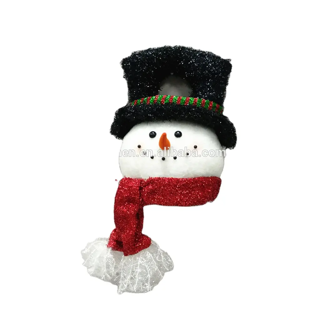 Bán Buôn Craft Giáng Sinh Treo Trang Trí Dễ Thương Snowman Santa Claus Đầu Tường Treo Đồ Trang Trí
