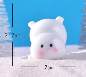Adornos navideños de micropaisaje producidos en fábrica, muñecos de nieve gorditos, accesorios artesanales de resina para modelo de dibujos animados de Halloween - Product Image 2