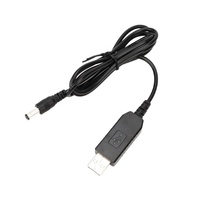 Cable Adaptador USB de Alimentación, Módulo Elevador de Voltaje de CC 5V a CC 9V / 12V, Conector de 2.1x5.5MM para Router y Computadora