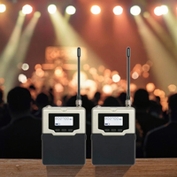 Système de monitoring personnel sans fil Soundmark IEM pour scène professionnelle avec fonction de mise en sourdine synthétisée PLL et alimentation CC