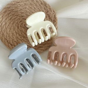 Barrettes à cheveux en plastique tendance, écologiques, petites, couleur mate, couleur bonbon, pour queue de cheval - Product Image 4