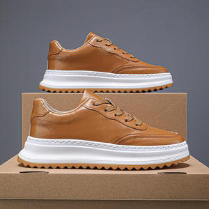 Chaussures de skate pour hommes, baskets blanches tendance, chaussures de sport décontractées à lacets, chaussures respirantes tendance version coréenne - Product Image 4