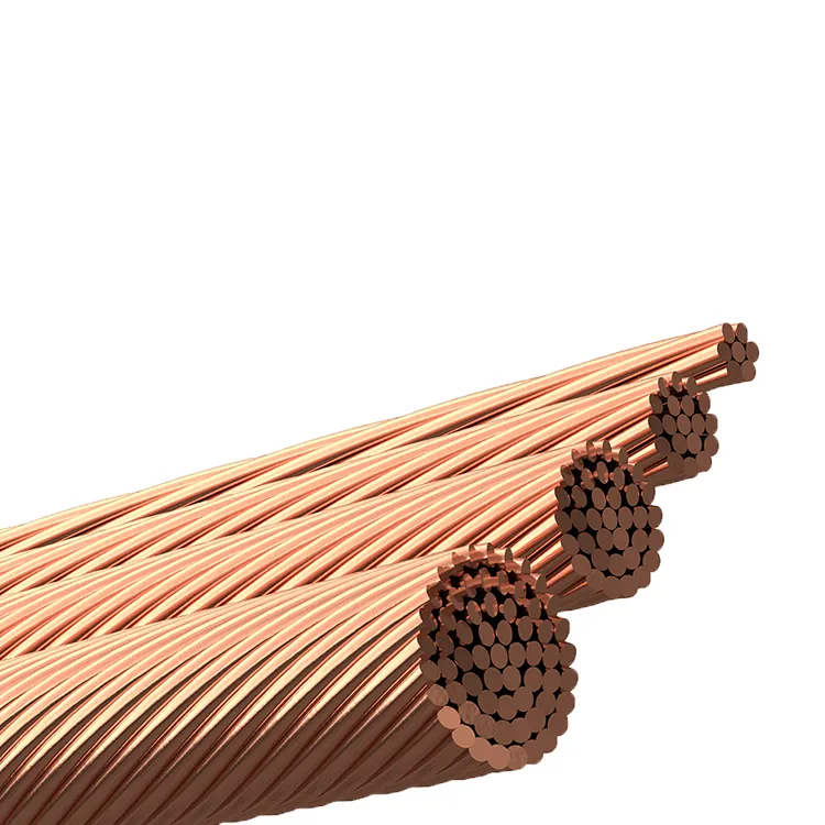 High Quality Cable de cobre OEM ODM Construction Overhead Stranded Soild Copper Bare Conductor Wire Cable