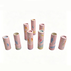 Envase de Cartón Biodegradable de 3 oz para Desodorante en Barra, Tubo para Bálsamo Labial con Impresión Personalizada y Hot Stamping para Uso Cosmético - Product Image 1