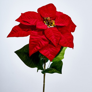 Spectacle de simulation de fleurs de Noël poinsettia Fleur de Noël décoration de mariage fleur de simulation - Product Image 4