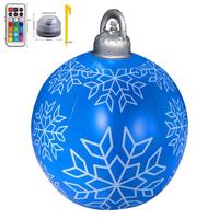 Boule de Noël géante rouge et verte, décorations de Noël, boule gonflable, boule de Noël en PVC gonflable décorée pour l'extérieur