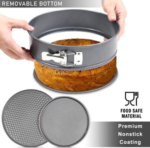 4er-Pack Springform Pan Set aus Kohlenstoffs tahl 4.5/<span class=keywords><strong>7</strong></span>/9.5/11 Zoll Runde Backformen & Pfannen Antihaft-Käsekuchen-Backform Kuchen form - Product Image 6