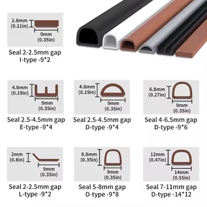 Thân Thiện Với Môi Gió Nước Bảo Vệ D Loại Bọt Cửa Dự Thảo Stopper Dưới Con Dấu Dải Da Cho Cửa Ra Vào Cửa Sổ - Product Image 6