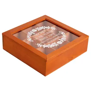 复古带盖木箱杂物防尘储物盒手动珠宝展示柜化妆品隔箱