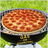 Échantillon Gratuit XL - Prix Usine XLYG XL-PS020 - Ensemble de Plaques à Pizza Rondes en Céramique Cordiérite Écologique pour Four, Utilisation Sûre en Four