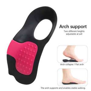 Sol dalam penopang lengkungan kaki ortopedi, sisipan perawatan kaki Plantar Fasciitis bantuan lengkungan tinggi dukungan lengkungan tinggi uniseks bantalan sepatu - Product Image 5