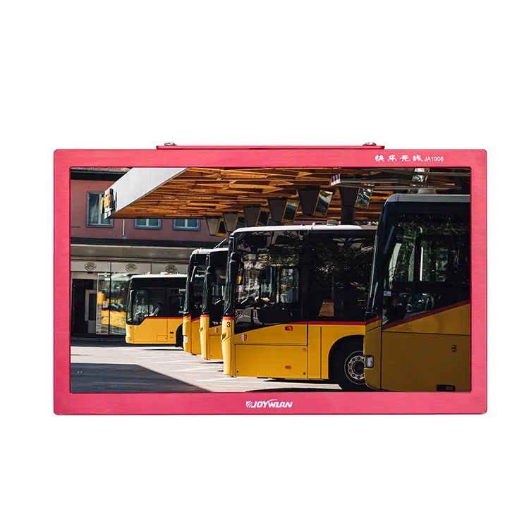 Novo ônibus alta qualidade design teto TV 4k alumínio liga habitação 19-24 polegadas