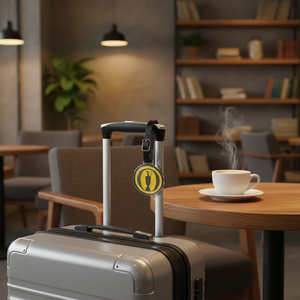 Etichetta <span class=keywords><strong>per</strong></span> Bagagli Personalizzata in Lega di Zinco con Smalto Morbido e Duro, Tag Circolare Grande <span class=keywords><strong>per</strong></span> Borse da Golf, Regalo Unico - Product Image 3