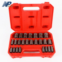 Naipu Vente en gros Extracteur de boulons cassés 25 pièces Extracteur de vis endommagées Kit d'outils d'extraction de vis à tige hexagonale