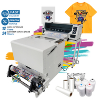 Imprimante numérique DTF 2 têtes XP600 60cm PET Film Offset Machine d'impression automatique T-shirt état neuf garantie 1 an