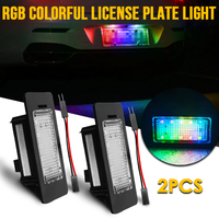 Luz de placa de matrícula LED para coche, luz RGB para Audi A1 A4 B8 A5 S5 A6 S6 A7 Q5 TT TTS 2D para VW Car Staring