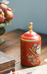 Decorative Storage Vintage <strong>Ceramic</strong> Kitchen Jars Storage Jars Retro Tea Candy Jar Tin Sugar Cans Organizer Paint Storage Tanks - Product Image 4