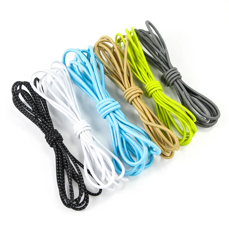 1-15mm Colorful High Quality Polyester Flat Rope Rubber Band Elastic Cord String Elastic Rope For Cloth