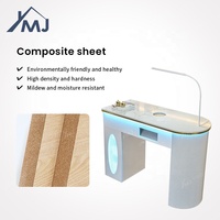 Table de manucure individuelle avec collecteur de poussière pour salon de beauté