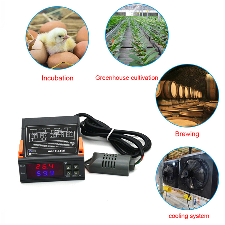 SHT2000 temperature and humidity controller sht2000 AC110-220V DC12V DC24V