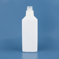 Bouteille d'engrais liquide en HDPE de 1000 ml avec bouchon doseur, bouteille de dosage anti-fuite pour l'emballage de solutions nutritives de jardinage