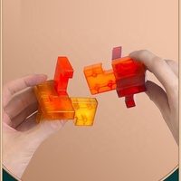 Jouets de casse-tête stimulants pour enfants : Cubes de puzzles 3D éducatifs, jeux de casse-tête imbriqués, casse-tête Luban pour test d'intelligence