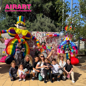 Marioneta de payaso de circo inflable para parque de atracciones para fiesta de desfile, marioneta de hombre inflable de actividad escénica - Product Image 6