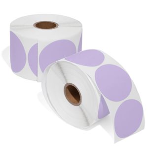 Etiquetas Adhesivas Chroma, Rollo de 500 Unidades, 2.5cm (1 Pulgada), Etiquetas de Papel con Puntos en Morado, <span class=keywords><strong>Azul</strong></span>, Naranja y Blanco con Efecto Holográfico - Product Image 5