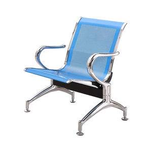 Silla de Espera de 3 Plazas con Estructura de Acero y Cojín de Espuma para Sala de Espera de Teatro Comercial, Oficina, Ferrocarril, Clínica, Aeropuerto - Product Image 3