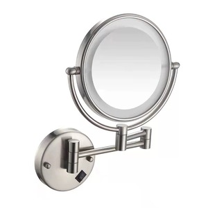 Espejo de Maquillaje Redondo con Aumento, de Doble Cara, con Luz LED de Pared, para Decoración de Hoteles y Hogares - Product Image 6