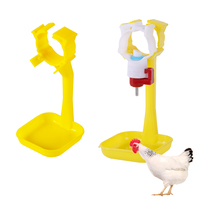 Abreuvoirs automatiques pour poulets avec valve à bille en acier, type tétine, coupelle d'eau suspendue pour élevage de poulets, bol d'eau pour poussins