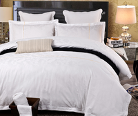 Ensemble de literie de chambre à coucher 100% coton, drap de lit de couleur blanche, taille unique en percale