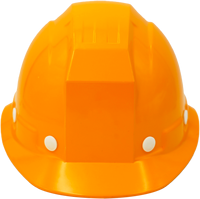 Casque de sécurité léger orange FRP avec CE EN 397 pour les travailleurs de la fonderie résistance aux hautes températures